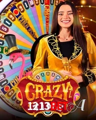 Crazy Time live game no 1213bet cassino com entretenimento ao vivo para jogadores do Brasil