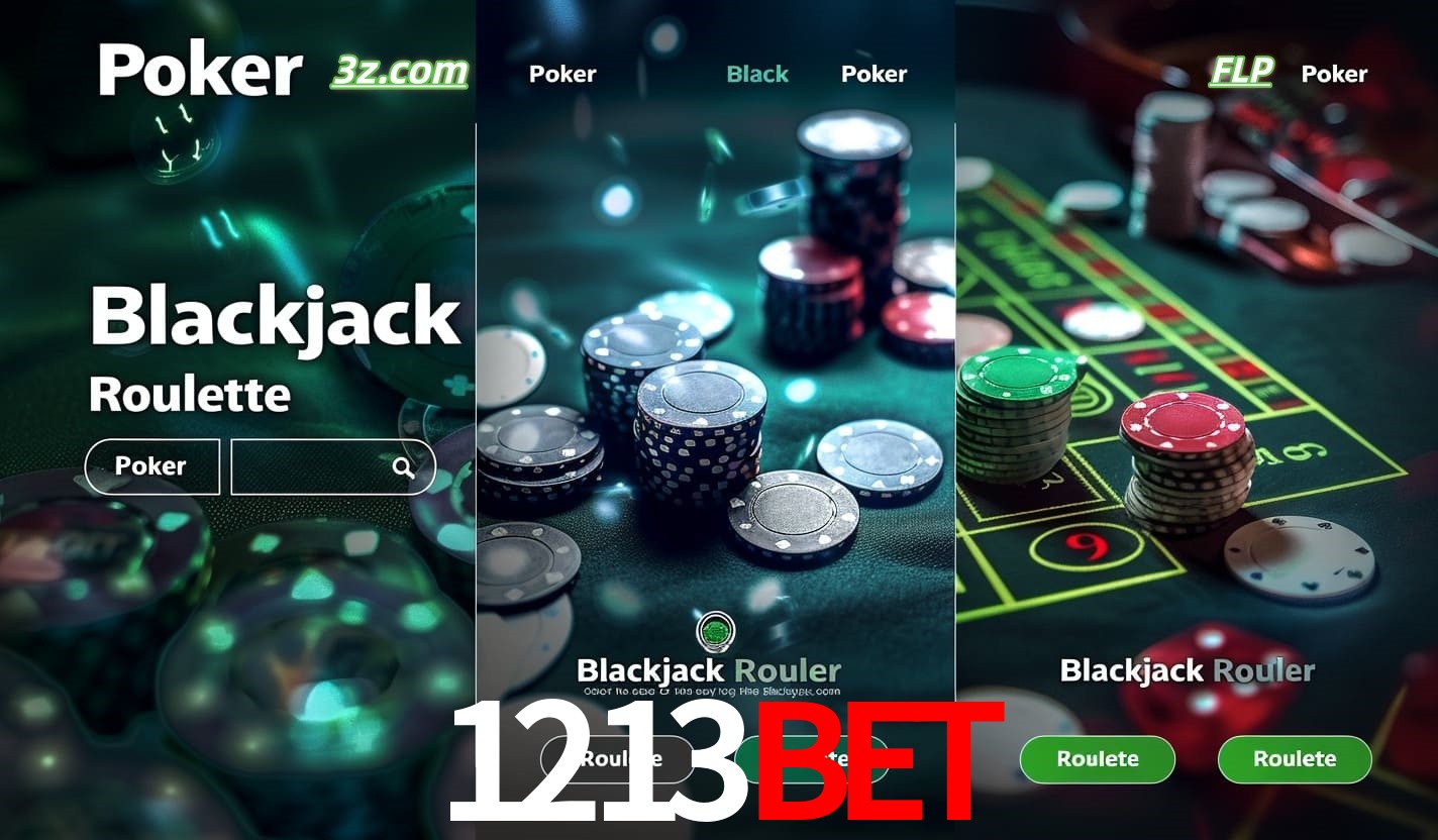 Cassino online 1213bet com Poker, Blackjack e Roleta ao vivo para jogadores do Brasil