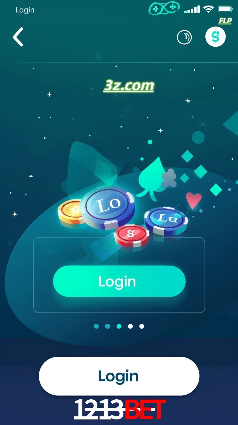 Login no aplicativo de cassino online 1213bet Brasil com bônus de boas-vindas